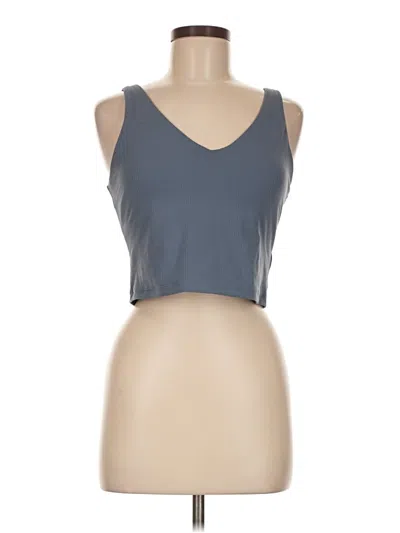 Pre-owned Athleta Tank Top Gray Strapless Neckline Tops