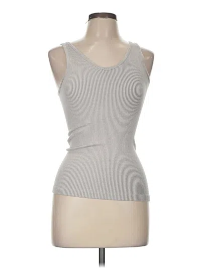 Pre-owned Athleta Tank Top Gray Strapless Neckline Tops