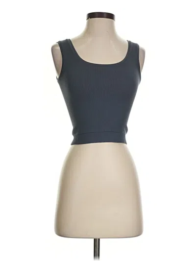 Pre-owned Athleta Tank Top Gray Strapless Neckline Tops