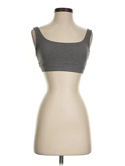 Pre-owned Athleta Tank Top Gray Strapless Neckline Tops
