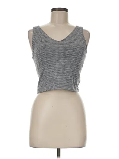 Pre-owned Athleta Tank Top Gray Strapless Neckline Tops