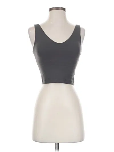 Pre-owned Athleta Tank Top Gray Strapless Neckline Tops