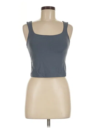 Pre-owned Athleta Tank Top Gray Strapless Neckline Tops