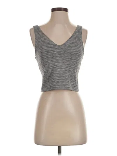 Pre-owned Athleta Tank Top Gray Strapless Neckline Tops