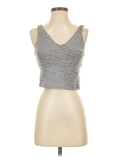 Pre-owned Athleta Tank Top Gray Strapless Neckline Tops