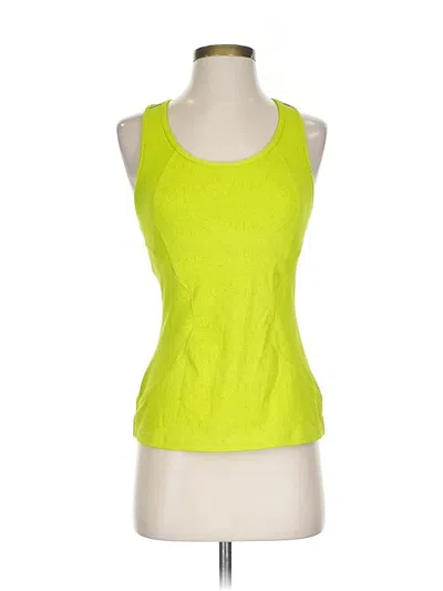 Pre-owned Athleta Tank Top Green Halter Neckline Tops