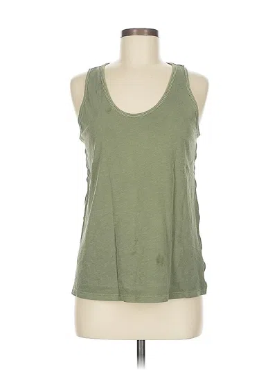 Pre-owned Athleta Tank Top Green Halter Neckline Tops