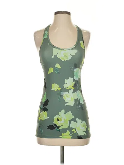 Pre-owned Athleta Tank Top Green Halter Neckline Tops