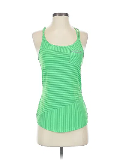 Pre-owned Athleta Tank Top Green Halter Neckline Tops
