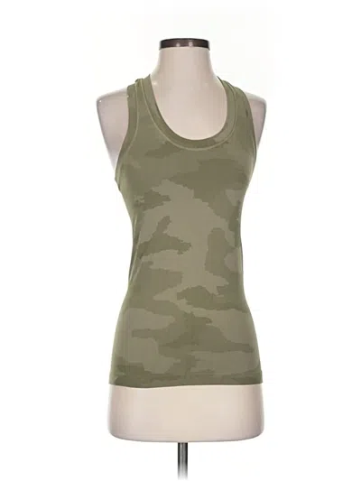 Pre-owned Athleta Tank Top Green Halter Neckline Tops