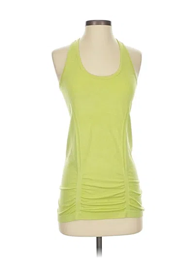 Pre-owned Athleta Tank Top Green Halter Neckline Tops