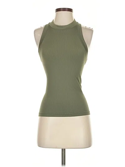 Pre-owned Athleta Tank Top Green Halter Neckline Tops