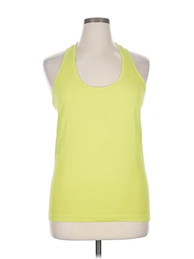 Pre-owned Athleta Tank Top Green Halter Neckline Tops