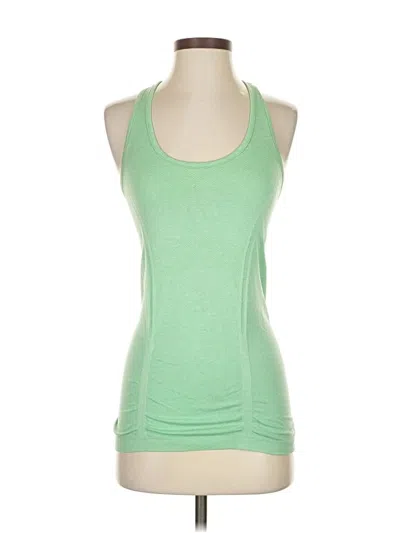 Pre-owned Athleta Tank Top Green Halter Neckline Tops