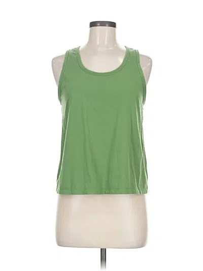 Pre-owned Athleta Tank Top Green Halter Neckline Tops