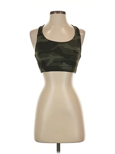 Pre-owned Athleta Tank Top Green Halter Neckline Tops