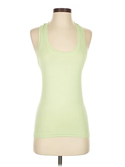 Pre-owned Athleta Tank Top Green Halter Neckline Tops