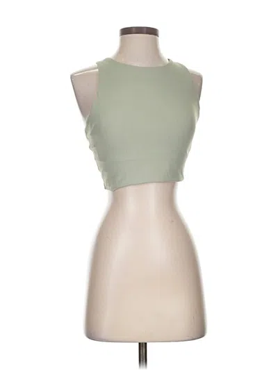 Pre-owned Athleta Tank Top Green Halter Neckline Tops