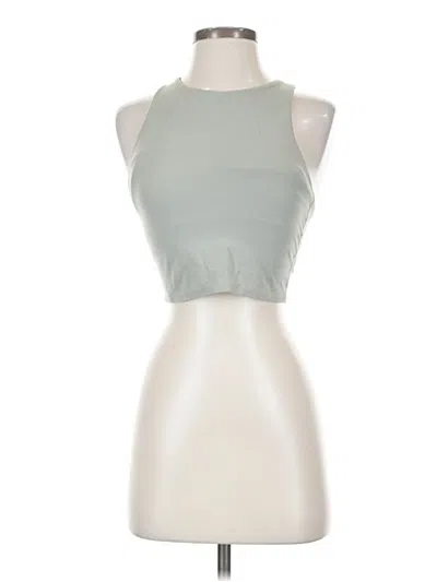 Pre-owned Athleta Tank Top Green Halter Neckline Tops