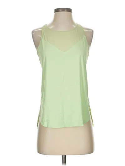 Pre-owned Athleta Tank Top Green Halter Neckline Tops