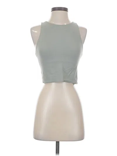 Pre-owned Athleta Tank Top Green Halter Neckline Tops