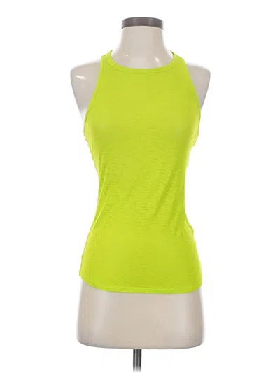 Pre-owned Athleta Tank Top Green Halter Neckline Tops
