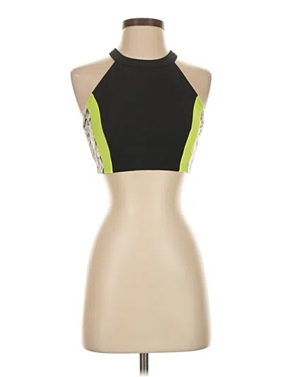 Pre-owned Athleta Tank Top Green Halter Neckline Tops