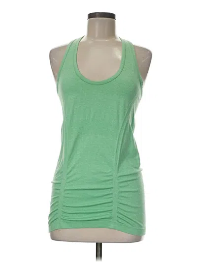 Pre-owned Athleta Tank Top Green Halter Neckline Tops