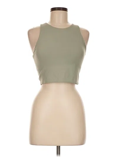 Pre-owned Athleta Tank Top Green Halter Neckline Tops