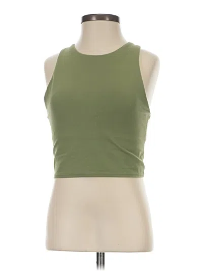 Pre-owned Athleta Tank Top Green Halter Neckline Tops