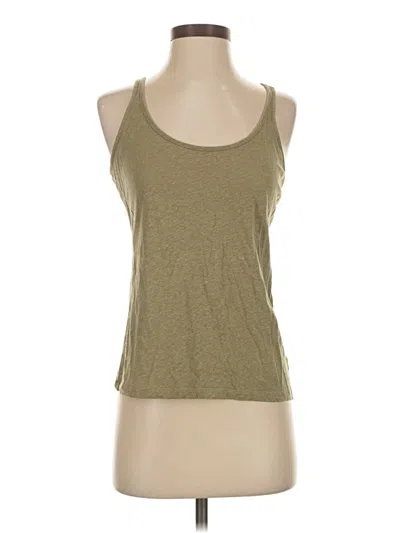 Pre-owned Athleta Tank Top Green Halter Neckline Tops