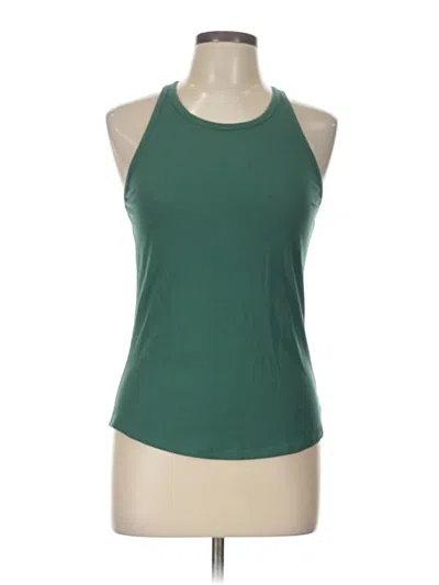 Pre-owned Athleta Tank Top Green Halter Neckline Tops