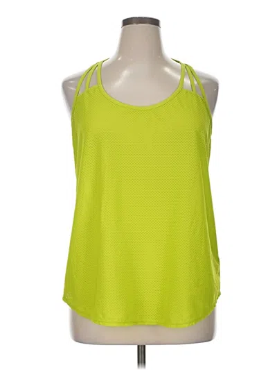 Pre-owned Athleta Tank Top Green Halter Neckline Tops