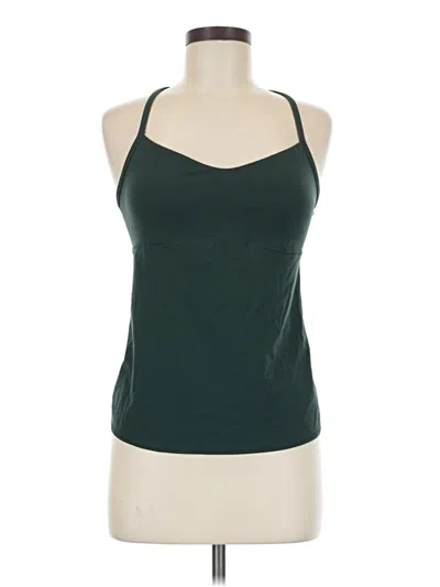 Pre-owned Athleta Tank Top Green Halter Neckline Tops