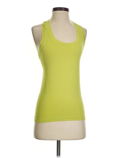 Pre-owned Athleta Tank Top Green Halter Neckline Tops