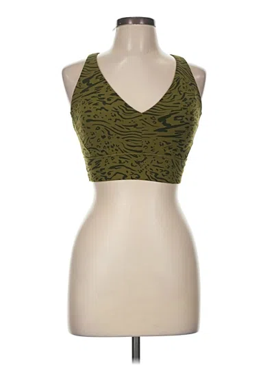 Pre-owned Athleta Tank Top Green Halter Neckline Tops