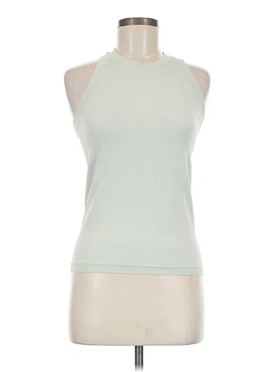 Pre-owned Athleta Tank Top Green Halter Neckline Tops