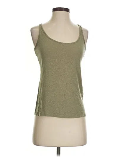 Pre-owned Athleta Tank Top Green Halter Neckline Tops