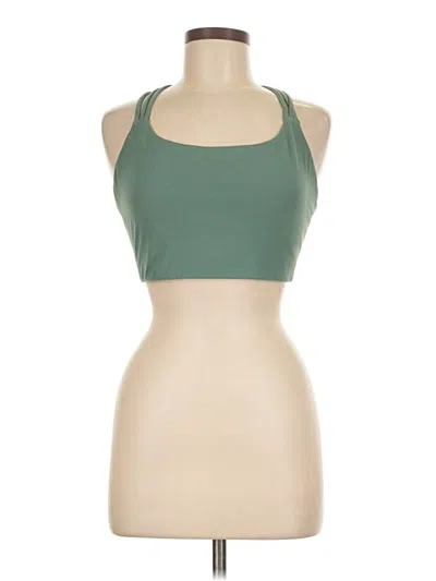 Pre-owned Athleta Tank Top Green Halter Neckline Tops