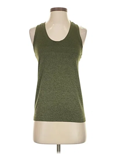 Pre-owned Athleta Tank Top Green Halter Neckline Tops