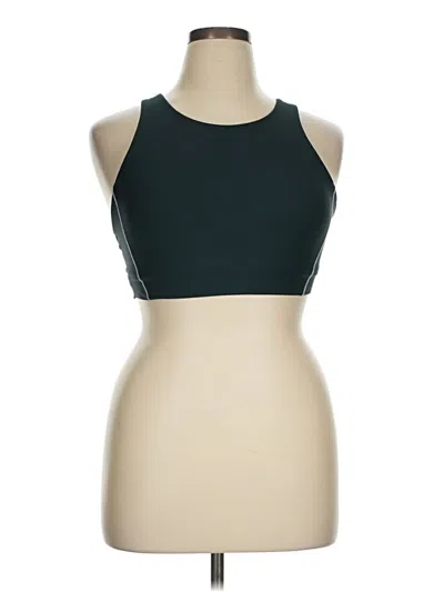 Pre-owned Athleta Tank Top Green Halter Neckline Tops