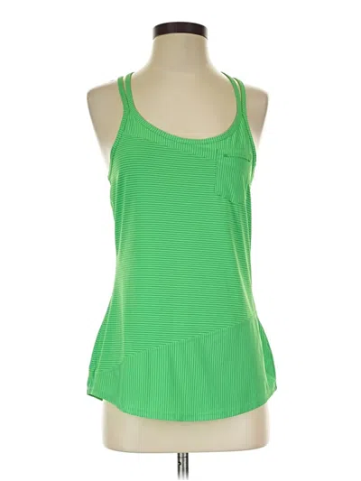 Pre-owned Athleta Tank Top Green Halter Neckline Tops