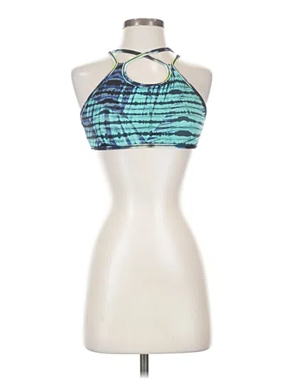 Pre-owned Athleta Tank Top Green Halter Neckline Tops
