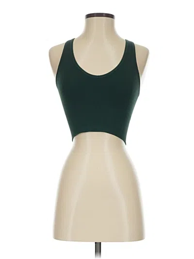 Pre-owned Athleta Tank Top Green Halter Neckline Tops