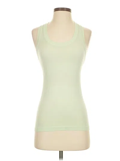 Pre-owned Athleta Tank Top Green Halter Neckline Tops