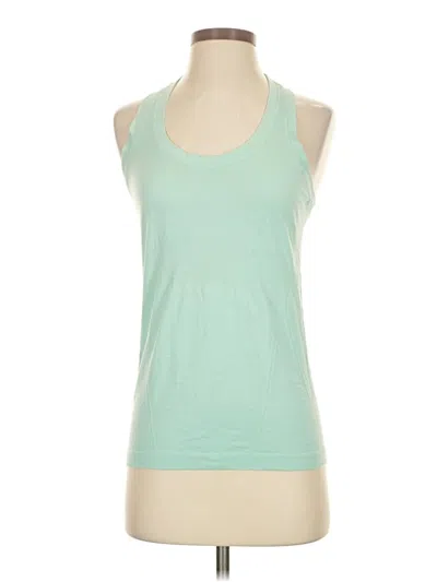 Pre-owned Athleta Tank Top Green Halter Neckline Tops