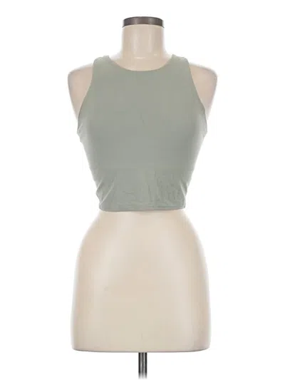 Pre-owned Athleta Tank Top Green Halter Neckline Tops