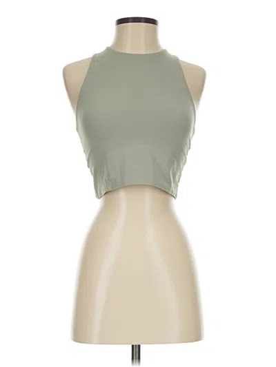 Pre-owned Athleta Tank Top Green Halter Neckline Tops