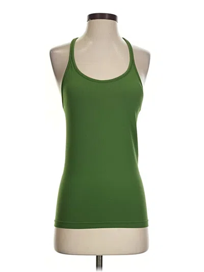Pre-owned Athleta Tank Top Green Halter Neckline Tops