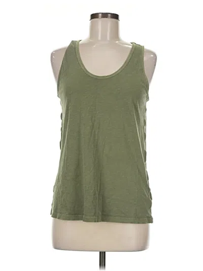 Pre-owned Athleta Tank Top Green Halter Neckline Tops